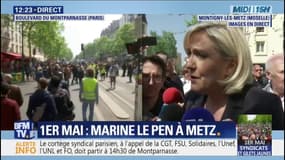 Pour Marine Le Pen, "il y a une sorte de complaisance du gouvernement" à l'égard des violences