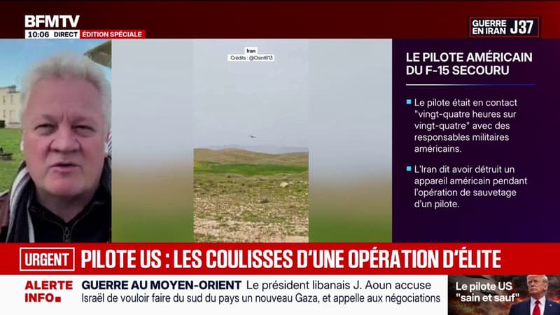 Pilote américain secouru en Iran: Olivier Pallier, ancien pilote de chasse, décrit des "procédures que l'on répète pour se faire récupérer"