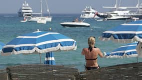 La plage de Pampelonne, à Ramatuelle, dans le Var 