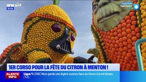 "L'animation est folle": le public présent pour le premier corso de la fête du citron de Menton
