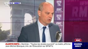 Jean-Michel Blanquer face à Jean-Jacques Bourdin en direct - 01/09