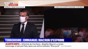 Emmanuel Macron: "Suite à l'attentat de Conflans-Sainte-Honorine, ce sont des actes qui sont attendus par nos concitoyens"