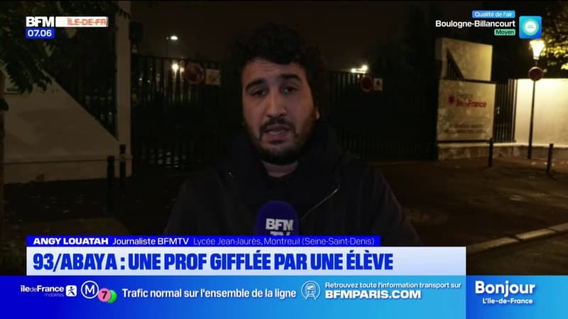 Montreuil: une prof giflée par une élève qui portait l'abaya