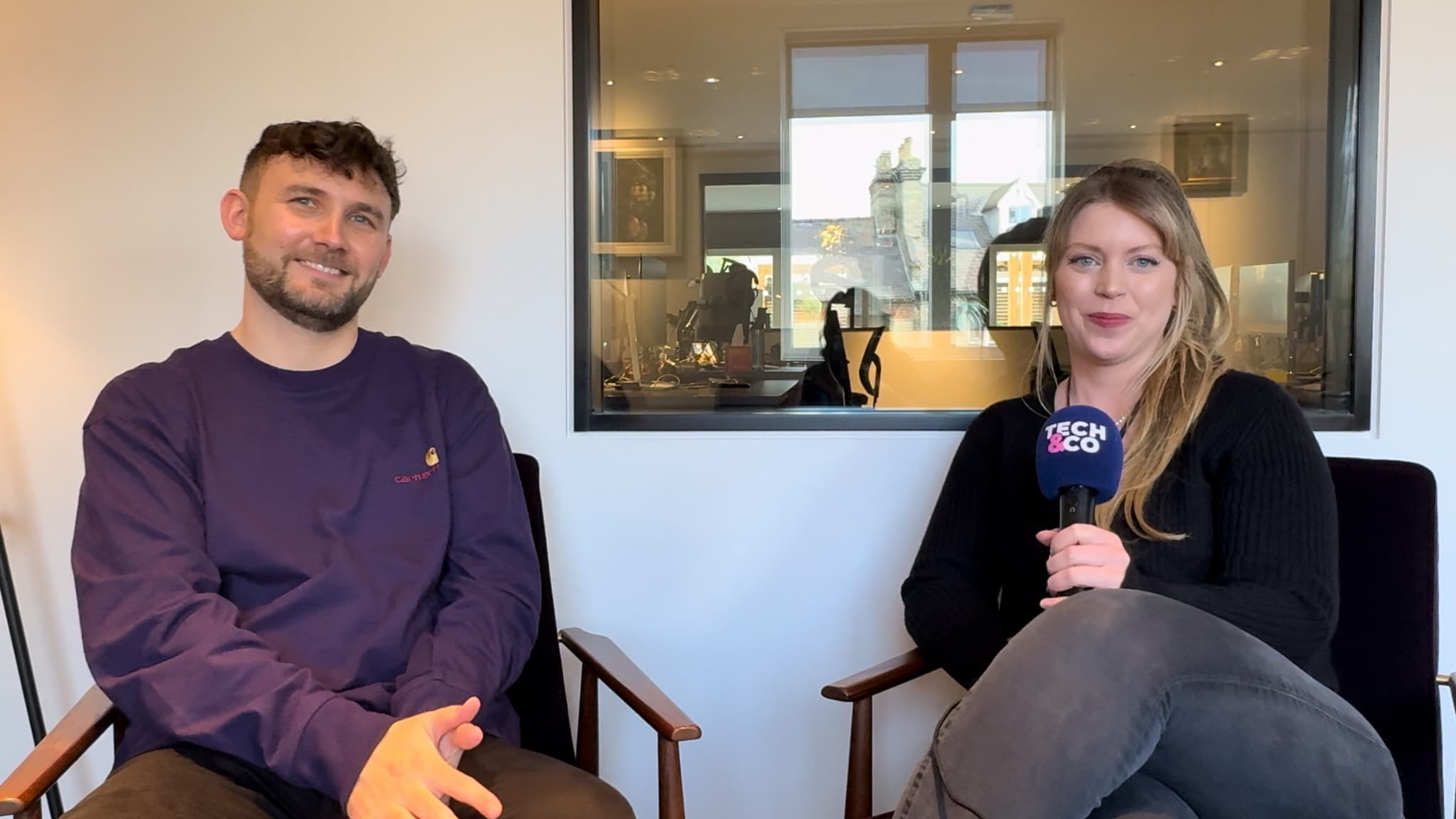 Dom Matthews, patron du studio Ninja Theory, et Melina Juergens, l'interprète de Senua dans "Senua's Saga: Hellblade 2"