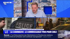 Les policiers du commissariat de la Courneuve "ont vécu l'enfer", explique Julien Schenardi (Alliance Police)