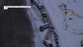 États-Unis: la neige créé un embouteillage monstre sur une autoroute en Virginie