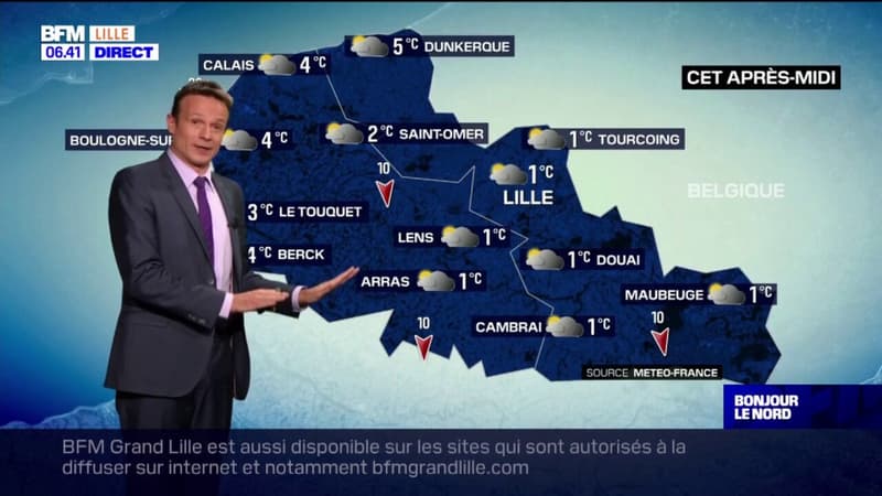 Météo Nord-Pas-de-Calais: des pluies verglaçantes malgré un temps sec ce mercredi, 1°C à Lille et 4°C à Berck