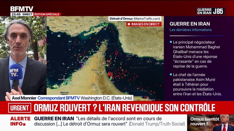 Guerre au Moyen-Orient: l'Iran veut garder le contrôle du détroit d'Ormuz, même en cas d'accord