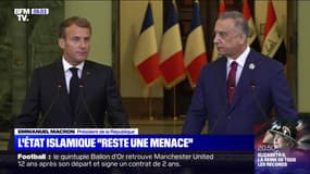 Depuis Bagdad, Emmanuel Macron appelle à "ne pas baisser la garde" face à l'État islamique
