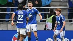 Joaquin Panichelli buteur avec Strasbourg à la Meinau, 5 octobre 2025