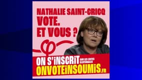 La campagne d'affichage de La France insoumise pour inciter à s'inscrire sur les listes électorales