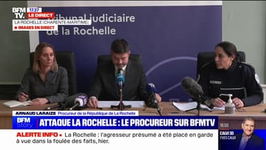 "L'interpellation s'est avérée difficile": Le procureur de la République revient sur l'agression au couteau d'un policier au sein du commissariat de La Rochelle
