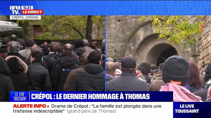 La cousine de Thomas, tué à Crépol, lui rend hommage lors de ses obsèques