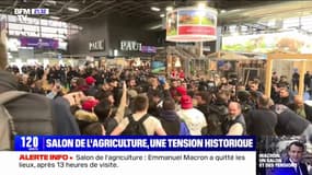 Salon de l'agriculture: une tension historique lors de la journée d'ouverture