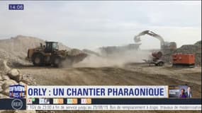 Chantier pharaonique à l'aéroport d'Orly: la piste 3 en pleine reconstruction