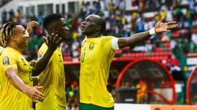 Vincent Aboubakar lors de Cameroun-Cap Vert à la CAN 2022. 