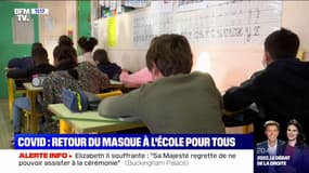 Covid-19: le masque de retour dans toutes les écoles dès ce lundi