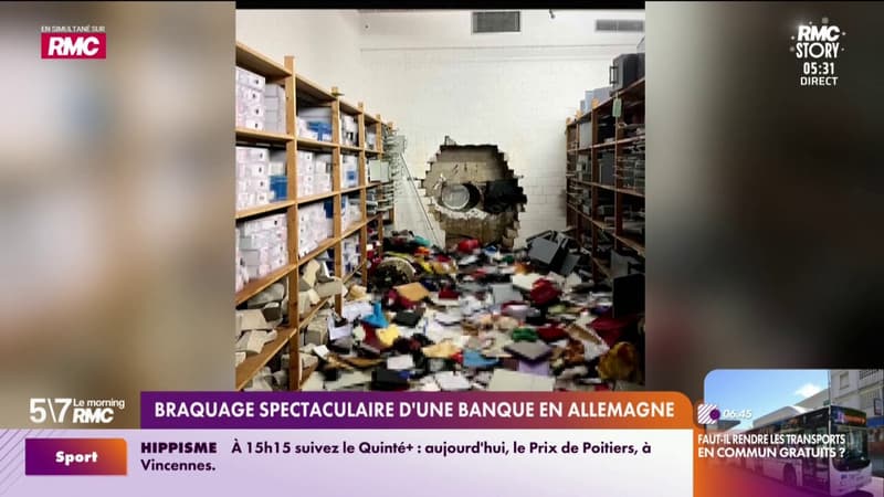 Braquage spectaculaire d'une banque en Allemagne