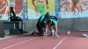 Cristiano Ronaldo avec Francis Obikwelu