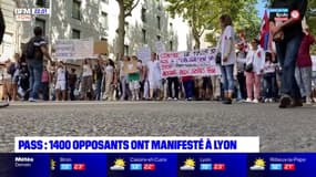 Anti-pass sanitaire: 1400 manifestants ont défilé à Lyon