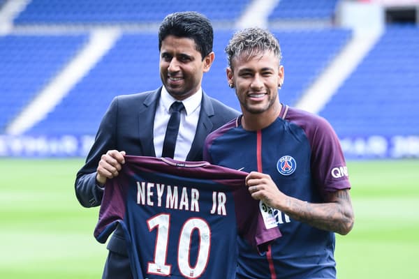 Nasser Al-Khelaïfi et Neymar en 2011