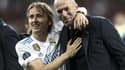 Luka Modric et Zinedine Zidane