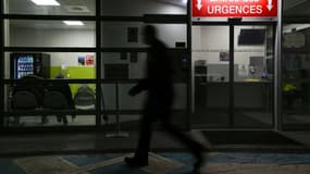 Entrée des urgences de l'hôpital de Mulhouse, le 16 janvier 2023.