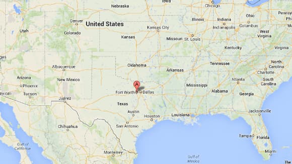 Localisation de Fort Worth, au Texas. Localisation de Fort Worth, au Texas.