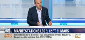 Loi travail: "Je suis engagé dans la concertation pour faire bouger ce texte", Laurent Berger