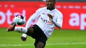 L'attaquant de Mönchengladbach, Marcus Thuram, lors du match de Bundesliga à domicile contre Fribourg, le 3 avril 2021