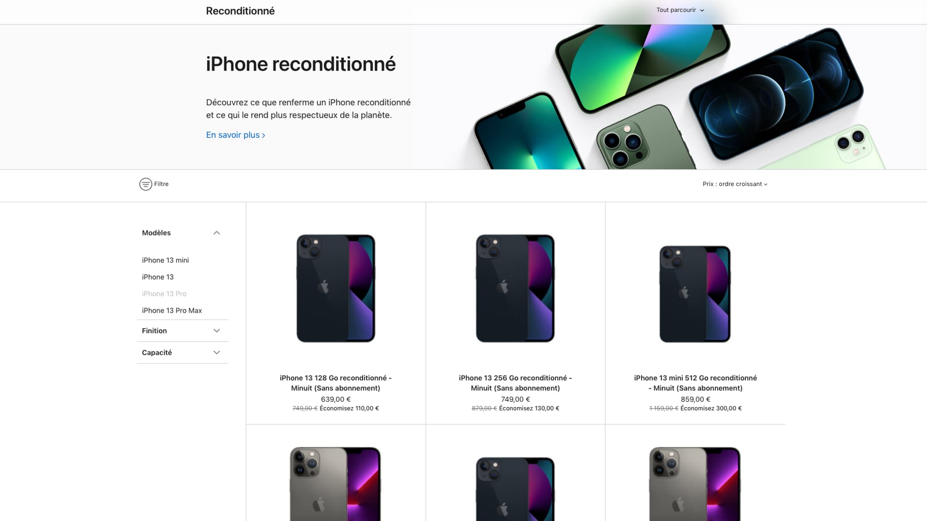 Apple vend désormais des iPhone reconditionnés