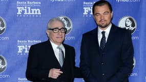 Martin Scorsese et Leonardo DiCaprio en 2014