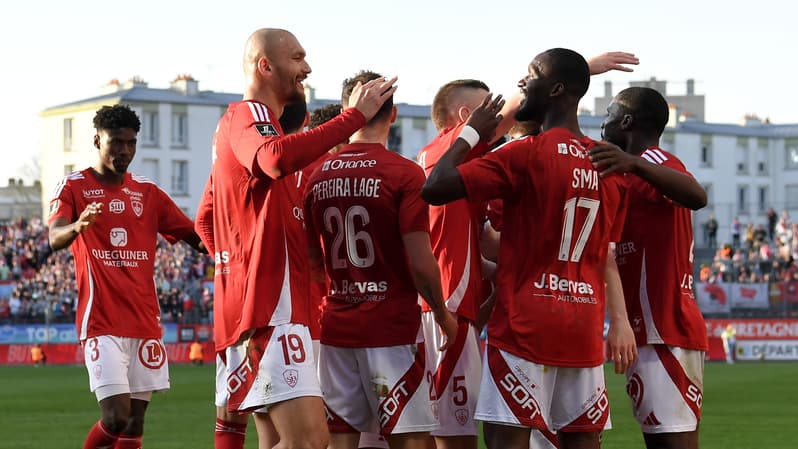 Brest-Monaco, le 5 avril 2025 au stade Francis-Le Blé