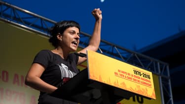 L'indépendantiste catalane Anna Gabriel