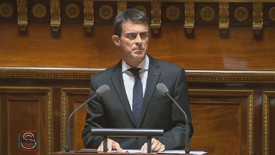 Manuel Valls au Sénat, le 20 novembre 2015