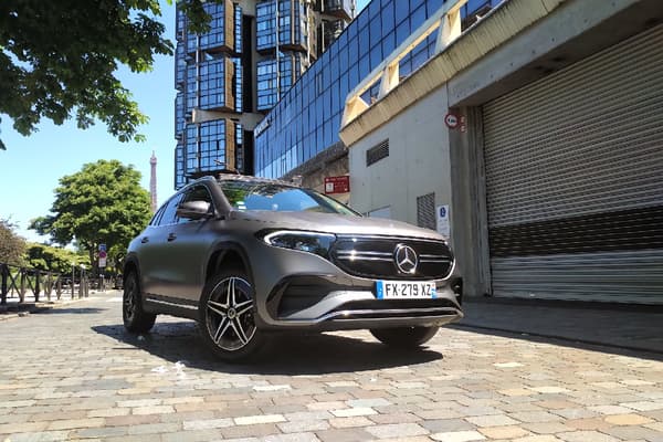Notre modèle à l'essai: le Mercedes EQA AMG Line ici au tarif de 59.349 euros. Notre modèle à l'essai: le Mercedes EQA AMG Line ici au tarif de 59.349 euros.