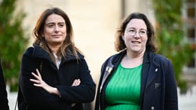 Marine Tondelier et Cyrielle Chatelain le jeudi 19 décembre 2024.