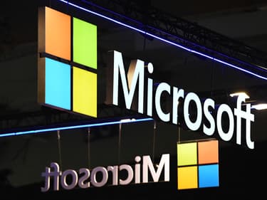 Le logo de Microsoft est visible lors du salon ISE à Barcelone, le 31 janvier 2023 (photo d'illustration).