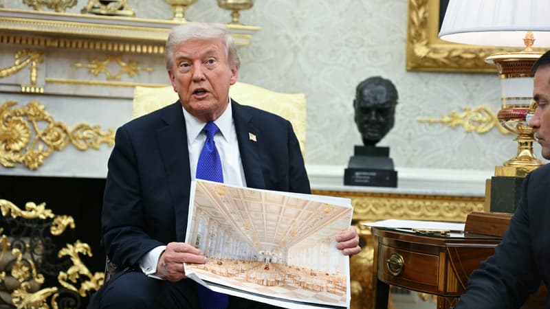 "Fake news": Donald Trump dément vouloir baptiser la future salle de bal de la Maison Blanche de son nom