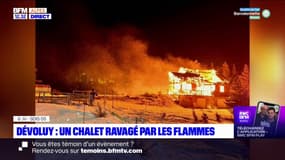 Dévoluy: un chalet ravagé par un incendie cette nuit