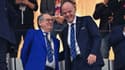 Noël Le Graët avec Gianni Infantino lors de France-Angleterre au Mondial 2022