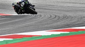 Le pilote espagnol de Yamaha Maverick Vinales lors des qualifications du Grand prix de moto de Styrie, en Autriche le 7 août 2021