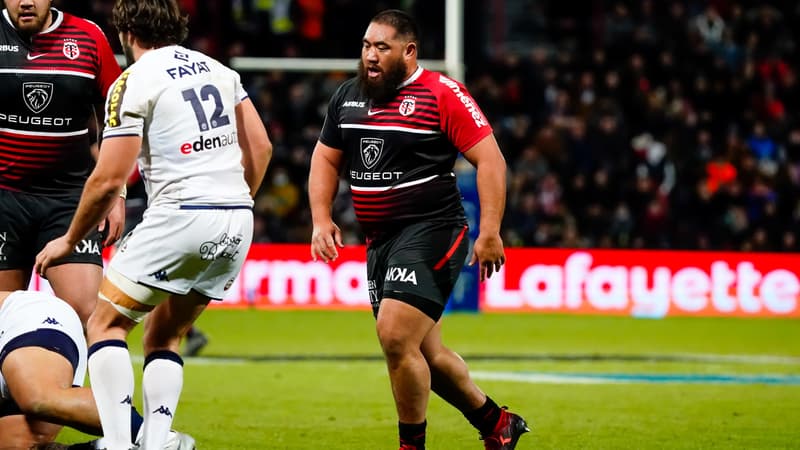 Charlie Faumuina avec Toulouse en février 2022
