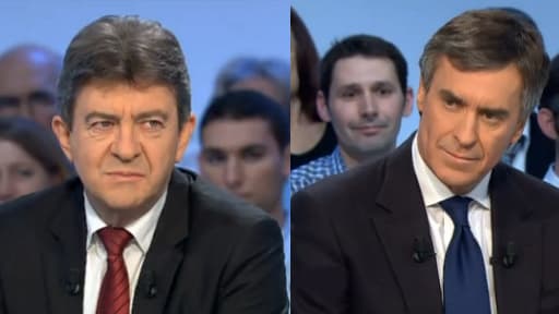 Jean-Luc Mélenchon, à gauche, s'est vivement accroché avec Jérôme Cahuzac.