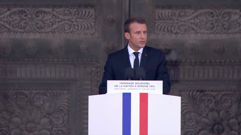 Discours d'Emmanuel Macron pour l'entrée de Simone et Antoine Veil au Panthéon, le 1er juillet 2018