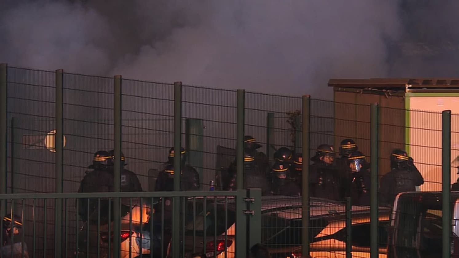 Des affrontements autour du stade de Clermont, 11 février 2023 Des affrontements autour du stade de Clermont, 11 février 2023