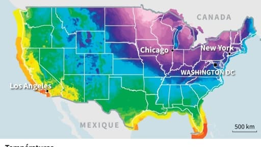 Vague de froid aux Etats-Unis Vague de froid aux Etats-Unis