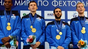 Enzo Lefort, Vincent Simon, Erwan Le Pechoux et Julien Mertine