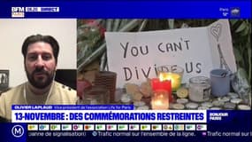 Commémorations du 13-Novembre : "on comprend tout à fait, mais c'est très frustrant de ne pas pouvoir se réunir" , regrette livier Laplaud, vice-présent de l'association Life For Paris