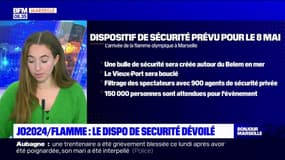 JO 2024: le dispositif de sécurité dévoilé pour l'arrivée de la flamme olympique à Marseille